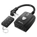 DEWENWILS Dusk to Dawn Dimmer, Outdoor Dimmer for String Light with Remote Dimmer Switch, 100 FT Wireless Remote Control Dimming Timer for Led Light or Lamp Patio Lights