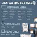 3" Printable Round Labels for Laser and Inkjet Printers - 600 Blank Labels, 100 Sheets for Business Logos, Thank You Stickers, Price Tags, QR Codes - Spartan Industrial Template C006