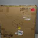 Glass Coffee Table Square Coffee Table for Small Space, Modern Minimalist Center Table for Living Room Home Office,Tempered Glass-top with Sturdy Metal Frame, Easy Assembly, 27 x 27In, White