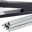 Bostitch Office Stapler, No-Jam Premium for Desktop, Includes 1,250 Staples, Full-Strip, 25 Sheet Capacity, Black