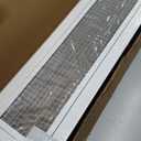 HVAC Premium 6" x 30" Cube Core Eggcrate Return Air Filter Grille for 1" Filter - Aluminum - White [Outer Dimensions: 8.5" x 32.5"]