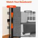 VEVOR Retractable Baby Gate, Extends to 56.3 inch Wide, 31.3 inch Tall, with Security Lock, Easy to Use, Walk Through Without Tripping, Mesh Dog Gate for Stairs, Hallways, Indoor/Outdoor, Black