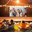 Projector Screen, White Projector Screen, 16:9 No Crease Home Theater Foldable Projection Screen 60"|72"|84"|100"|120"|150" (60 inch Thickened)