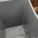 Winco Commercial Square Plastic Trash Can, 35 Gallon, Gray