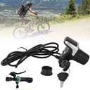 36V Grip Throttle, Electric Handlebar Grip Throttle with LCD Display and Key Lock for Electric Bikes,Scooters,Motorcycle