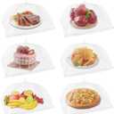 NEPAK 6 Large and Tall Food Covers, 17"x17" Food Tents Food Covers for Outdoors,Pop-up Mesh Food Covers Nets for Outside,Screen Tents,Parties Picnics, BBQ,Reusable and Collapsible