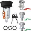 707624 C-42-195 lgnition Switch and Door Lock Cylinder with Keys Set Replacement for Ford F150/250/350 2001-2007 Replacement for Ford Explorer Replacement for Lincoln Blackwood 322347