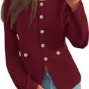 PRETTYGARDEN Women's 2026 Fall Blazers Button Down Fitted Lightweight Dressy Work Suit Jackets Trendy Business Casual Outfits Size M