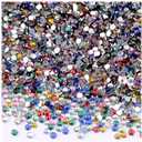 The Crafts Outlet 5,000pc Rhinestones Round 1.5mm Tiny for Nails - Jewel Tone Assortment