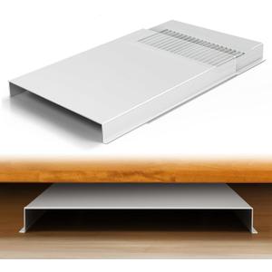 Dreyoo 1 Pack Air Vent Extender for Under Furniture, Adjustable Floor Vent Deflector (Extends from 16.5"-32"), Aluminum Alloy, Heat Resistant, Suitable for Under Bed, Sofa, Dresser, Improve Airflow