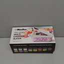 Mueller Pro-Series 10-in-1, 8 Blade Vegetable Chopper, Onion Mincer, Cutter, Dicer, Egg Slicer with Container, French Fry Cutter Potatoe Slicer, Home Essentials & Kitchen Gadgets, Salad Chopper (8 Blade, White Sand/Gray)