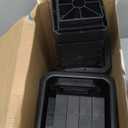 28 PCS Bed Risers 12 Inch Heavy Duty, Adjustable Furniture Risers up to 12 Inch Lift 12 Heights Options 1, 2, 3, 4, 5, 6, 7, 8, 9, 10, 11, 12 Inch for Couch, Sofa, Table Bed Frame Legs Dorm, Black