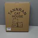 Cat Scratching Pads Heavy Duty Cardboard Cat Scratcher Box and Cat Bed with Refillable Double-Sided Cardboard Scratch Pads for Indoor Cats (Green)