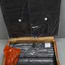 FOUCSSOMEI Under Bed Storage with Wheels, Wooden Under Bed Drawers On Wheels, Rolling Under Bed Shoe Storage, Space Saving, Black,30L