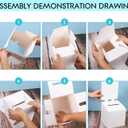 24 Pack Raffle Boxes Ballot Box with Slot, Cardboard Raffle Ticket Box with Slot, 6 x 6 x 6 Inch