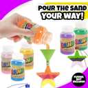 ArtCreativity 24pcs Super Pack Sand Art Kits for Kids Includes 10 Big Tubes of Colorful Sand Crafts for Kids & 14 Star Shaped Necklaces - Fun Party Favor, Prize and Crafts for Boys and Girls Ages 3+