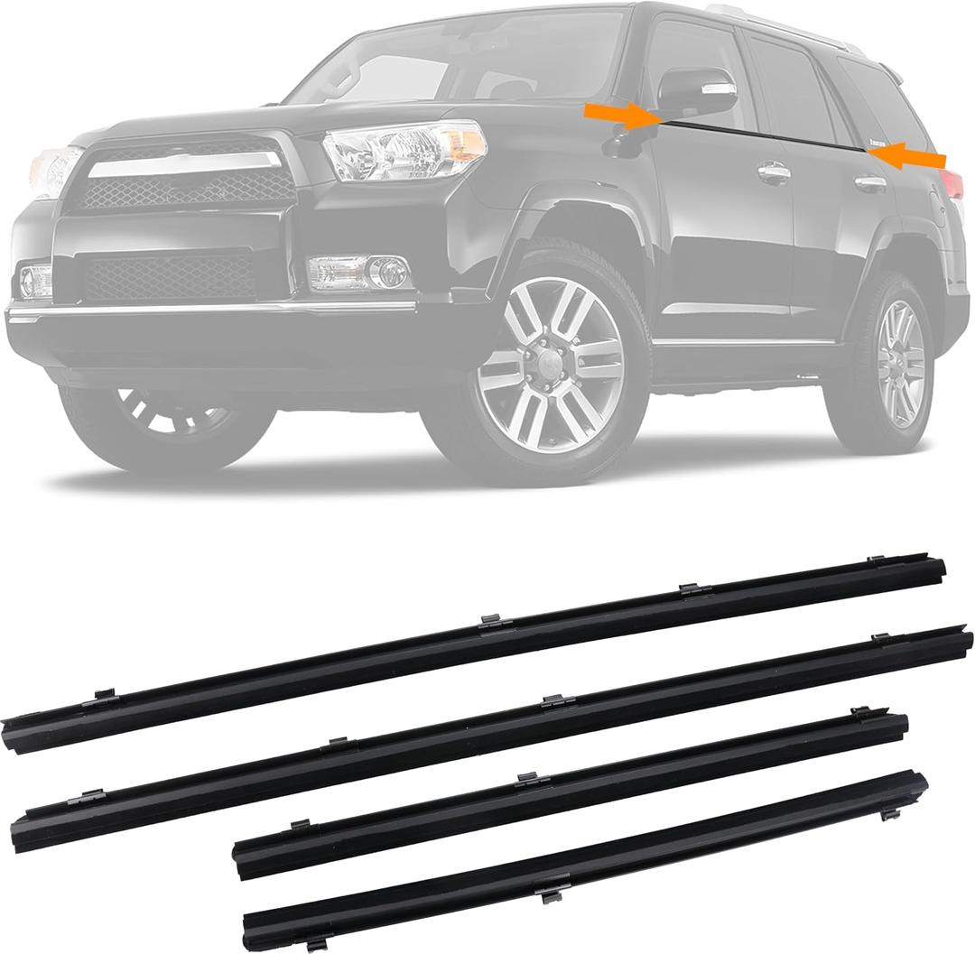 Window Seal Weather Strip Compatible with Toyota 4Runner 2010-2024