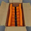 WELLUCK RV Sewer Hose Support 20FT, Adjustable Height, RV Sewer Support with Secure Rubber Band and Carry Strap for Travel Trailers, Campers and Motorhome, Blaze Orange Color Never Trip or Forget