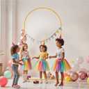 Vincidern 6.6 FT Wedding Arch Backdrop Stand for Parties, Balloon Arch Stand, Wedding Arches for Ceremony, Metal Arch Backdrop Stand for Bridal Baby Showers, Birthday Party Decoration Door Frame Gold