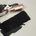 FARERY Ceramic Mini Hair Straightener, 1.5 Inch Wider Plate, Hair Iron for Fast Straightening, Portable Flat Iron with Dual Voltage and Storage Bag (Rose Gold)