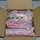 Roshtia 10 Set Reed Diffuser Bottle Empty Refillable Fragrance Glass Diffuser Bottles with Wooden Caps Rattan Sticks 50ml 1.7 oz Square Glass Jars for DIY Fragrance