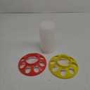 Chicken Feeder and Waterer Set Hanging Chicken Waterer Feeder for Poultry Duck Quail Chick Baby Automatic Chicken Feeders no Waste Bird Water Dispenser Chicken Coop Accessories Supplies (Red)