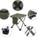 Roptat 2 Pack Camping Stool,Portable Folding Compact Lightweight Stool Seat for Camping Fishing Hiking Gardening Outdoor Walking Backpacking Travelling and Beach with Carry Bag