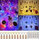 MUMUXI Wine Bottle Lights with Cork Switch [10 Pack] 3.3ft 20 LED Bottle Lights | Battery Operated Cork Lights for Wine Bottles Liquor Bottles Party Wedding Mini Christmas Lights Indoor, 3 Colors