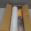 Cosy Family Plastic Wrap Stretch Film Roll - 1000ft 60 Gauge Industrial Strength 15 inch Wide Clear Plastic Wrap Roll with Handles for Pallet Wrapping Shipping Moving - Clear, Pack of 1