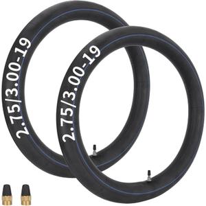 (2-Pack) 2.75/3.00-19" Heavy Duty Dirt Bike Inner Tubes with TR4 Valve Stem for 70/100-19, 80/100-19 19" Dirt Pit Tires, Compatible with Surron, Talaria, Segway, UltraBee and More