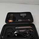 5 in 1 Hot Air Brush Hair Dryer Air Styler - 110,000 RPM Fast Drying, Curling, Straightening with Ceramic Coating & Negative Ion, No Heat Damage for All Hair Types, Includes Travel Case