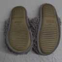 Snug Leaves Women's Scuff Slippers Furry Cute Curly Faux Wool Slip-on Indoor Memory Foam House Shoes 7-8
