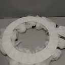 Halloween Decorations Outdoor - 22" Cute Lit Ghost Wreath | Spooky Ghost Decoration, 8 Light Modes, Timer and Remote, Halloween Decor Indoor, For front Door Porch Window Wall