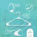 Sharpty - Plastic Hangers - Adult Clothes Hangers - T-Shirt, Dress, Coat Hangers & Accessories - Notched Hanger, Durable & Versatile Color Clothing Closet Hanger(20-Pack ,White)