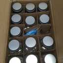 AOZITA 14 Pcs Glass Spice Jars with Spice Labels - 8oz Empty Square Spice Bottles - Shaker Lids and Airtight Metal Caps - Chalk Marker and Silicone Collapsible Funnel Included
