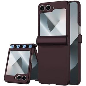 STORMTAL for Samsung Galaxy Z Flip 6 Case, Hinge Protection, Built-in Screen Protector, Wireless Charging, Shockproof, Slim Rugged Phone Protective Case for Galaxy Z Flip 6 Wine