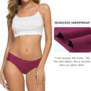 ALTHEANRAY Women’s Seamless Hipster Underwear No Show Panties Soft Stretch Bikini Underwears Multi-Pack (XL)