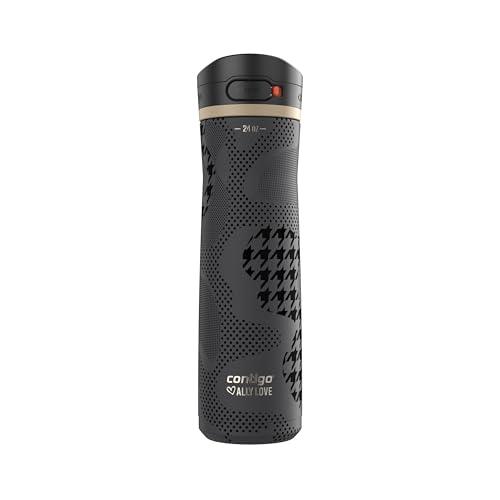 Contigo x Ally Love Jackson Chill 2.0, Stainless Steel, Spill Proof Water Bottle with AutoPop Lid, BPA Free, 24oz, Licorice