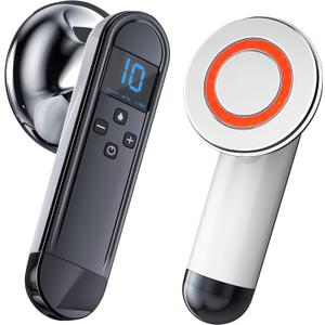 Body Sculpting Cellulite Massager Machine - Fat & Skin Tightening Anti-Cellulite Device with Red Light Therapy - Home Electric Cellulite Remover for Abdominal Waist Belly Arm Leg (1-Pack)