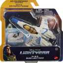 Mattel Disney and Pixar Lightyear Hyperspeed Series Mini Action Figure & Toy Vehicle Set, Buzz Lightyear & XL-15 Spaceship