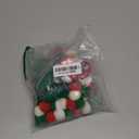 3 PCS 3D Felt Christmas Tree Garland 8.2FT Candy Cane Xmas Tree Banner Pom Pom Garland Hanging Felt Balls Christmas Decorations Red Green White for Classroom Fireplace Office Wall Window Home