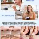 Nose Wax Kit, Mini Wax Warmer for Eyebrow Ear Hair Removal, Waxing Kit for Women Men with 100g Beads, 10 Applicators, 10 Nose Sticks, Portable at Home Waxer Melter Machine Kit for Face Waxing - Black