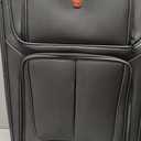SwissGear Sion Softside Expandable Spinner Luggage Durable Lightweight Travel Suitcase, Dark Grey, Checked-Large