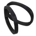 RDEXP Black 46" x 9" Solid Universal Speaker Adapter Mount 1" Depth Ring Adapter for Car Sound Tool Set of 2