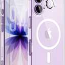 for iPhone 17 Case, Compatible with MagSafe, Magnetic Slim Cover, Anti-Yellowing & Shockproof, Full Camera Protection, Includes Screen & Lens Protectors, Clear Protective Case