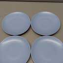 Year & Day Ceramic Set of 4 Dessert Appetizer Small Plates, Lagoon Blue, 6.5 Inch