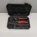 Klein Tools 3000CRKIT Ratchet Crimping Tool Set, (4) Interchangeable Dies for Heat Shrink, Non-Insulated, Insulated and Ferrule Terminal Connectors