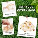 LemonRoad Extra Large Mesh Food Covers for Outdoors, Pop up Food Tent Covers, Collapsible Reusable Dish Nets for Picnic, Bbq, Party, Buffet Table, Protect from Bugs (6 Pack,32 x 32 Inch)