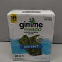 Gimme Seaweed Grab & Go Organic Premium Roasted Seaweed Snacks, Sea Salt, 5 Count Trayless, Keto, Vegan, Gluten-Free, Great Source of Omega3s and Iodine, Healthy On-The-Go Snack for Kids and Adults, BB JUL122026