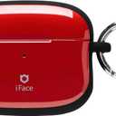 iFace First Class Case [Compatible with AirPods Pro]  Cute Shockproof Hybrid Dual Layer [Hard Cover + Bumper] Keychain Protective Case [Drop Tested]  Red
